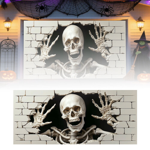 Κάλυμμα Πόρτας Γκαράζ για Halloween 7ft x 16ft Καζάνι Μάγισσας