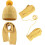Set invernale per bambini (2-7 anni): cappello, sciarpa e guanti. 1
