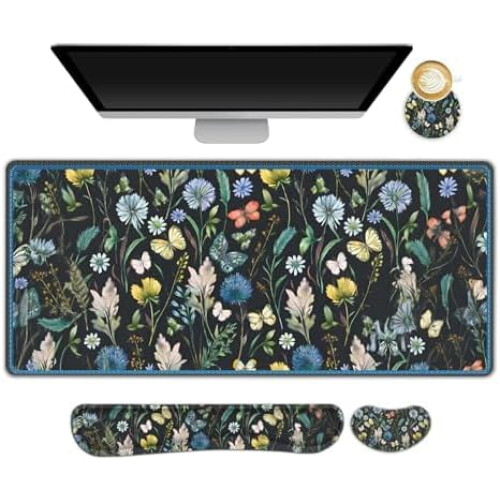 4-in-1Ergonomic Mouse Pad Set with Memory Foam