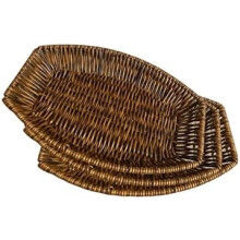 Wicker Bread Basket,Handwoven Storage Basket for Fruit Basket Vegetables Cosmetics in Home Restaurant & Bakery (Ship type 3Pack)