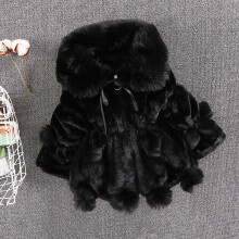 Baby Boys Girls Winter Coats Hoods Light Toddler Girls Solid Color Thicken Plush Cute Keep Warm Winter Hoodie Hairball Thick Coat Cloak for 4-5 Years
