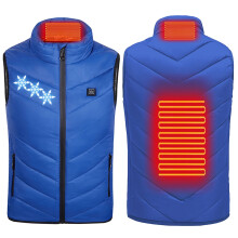 Dětská vyhřívaná vesta, USB Smart Constant Temp, 2 topné zóny, Softshell elektrická vesta pro chlapce a dívky 4-15 let, zimní dárek –