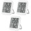 Termometro digitale multifunzione 3PCS preciso 1