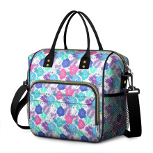 Pioneer Flower Floral Print Isolerad Läckagesäker Matväska för Damer – Arbete, Strand, Resor, Picknick, Camping