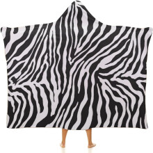 Couverture à capuche à motifs animaux, idéale pour le canapé, les enfants, les adolescents, les hommes et les femmes (cadeau).