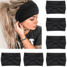 ZOUYUE Haarbänder für Damen, afrikanisches Boho-Haarband, breites Haarband, geknotetes Kopftuch, Turban, Haaraccessoires