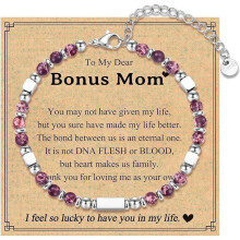 Mors dag-presenter till mamma, moster, blivande mamma, bonusmamma, svärmor, små stenarmband, födelsedagsjulsmycken, presenter till kvinnor