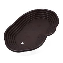 Ciotola per cibo per tartarughe con rampa Ciotola per alimentazione rettili Piattaforma per crogiolarsi Accessorio per tartarughe Ciotola per cibo e