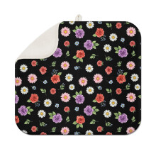 Tapete escurridor de cocina Pioneer Flower con estampado floral (1 unidad), microfibra ultra absorbente, 40,6 x 45,7 cm (16" x 18").