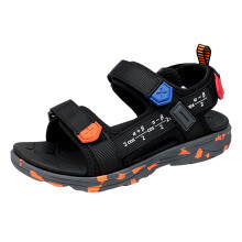 Ediodpoh Children Shoes Beach Sandals Light Boy Sandals Big Children Soft Bottom Boy Beach Shoes Kids Sandals Black 2.5