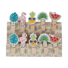 60Pièces Clips En Bois Résistants Pour Photos Notes Bannières