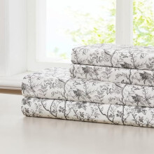 Ensemble de draps en microfibre, format queen, poches profondes