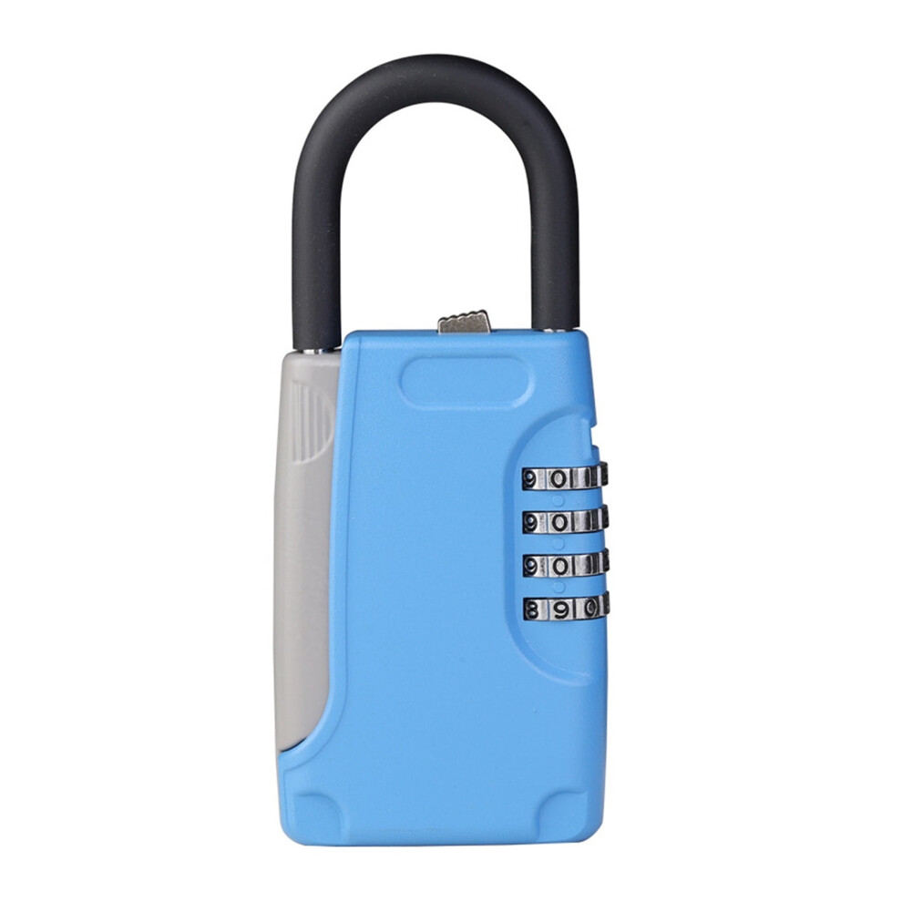 Mini 4-Digit Combo Padlock Key Box With Hook Â Metal Secret Safe For Home/Office, Compatible With Standard Keys 9448990424320
