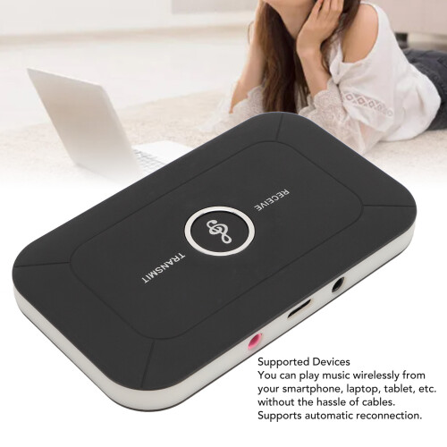 Bluetooth 5.0 2-in-1 Transmitter Receiver Adapter, 600mAh, 3.5mm 2