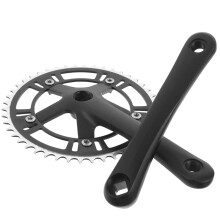 Kliky pro horská kola s hliníkovou převodovkou, 46 zubů, 170 mm, jednorychlostní, černé