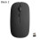 Wireless Keyboard Quick Response Mute Ultra-thin Laptop Sensitive Mouse for Notebookbook,Black 2