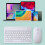 Wireless Keyboard Quick Response Mute Ultra-thin Laptop Sensitive Mouse for Notebookbook,Black 4