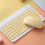 Wireless Keyboard Quick Response Mute Ultra-thin Laptop Sensitive Mouse for Notebookbook,Black 6
