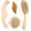Set de 4 pensule vegane uscate și Gua Sha din lemn 1