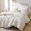 Σετ πάπλωμα Queen Size σε λευκό ιβουάρ χρώμα Boho Farmhouse 3 τεμάχια 1