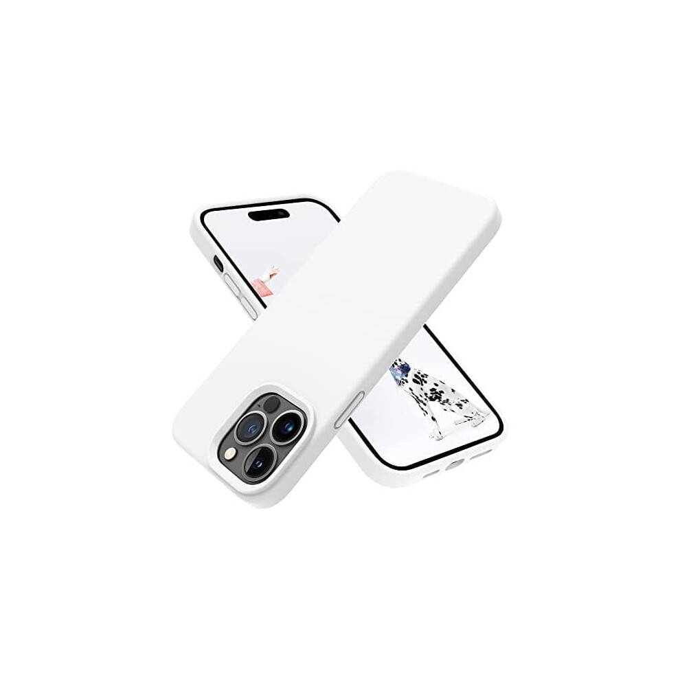 Iphone 14 Pro Silicone Case Slim Shockproof White 9341593921459