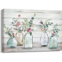 Florales Leinwandbild, Gänseblümchen-Druck, 12 x 16 Zoll