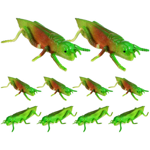 40Pièces Figurines Insectes Vertes Simulation Jouets Farce Enfants
