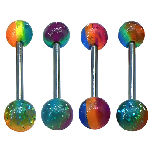 DESIGNICE4 τεμάχια Δαχτυλίδια Γλώσσας, Κοσμήματα Piercing, Κοσμήματα Σώματος, Style625