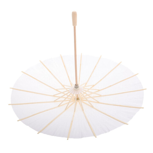 5Pièces Ombrelle Beige DIY Peinte Parasol Décoratif