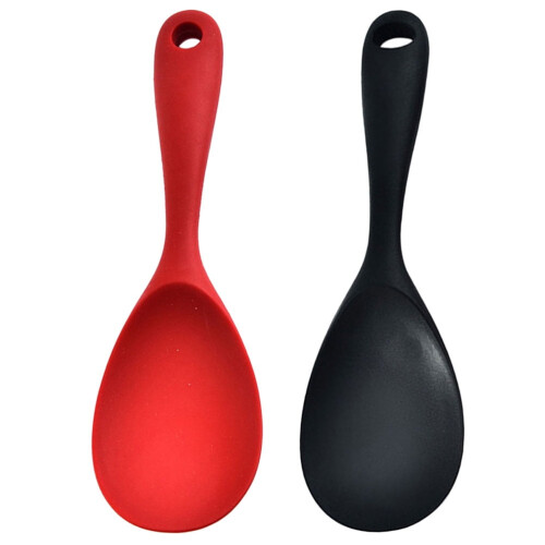 Silikon-Reislöffel – 2er-Pack, hitzebeständig &