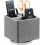 Supporto per telecomando girevole a 360 – Comodino in similpelle 1