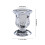 Clear Glass Candlestick Holder 2.4in 3