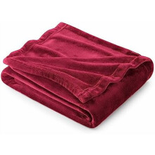 Blødt fleece tæppe 50x60 cm rød