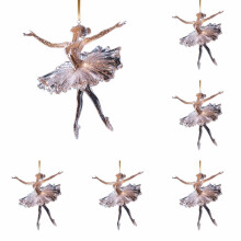 Ballerina Julepynt Akryl 3,5 tommer