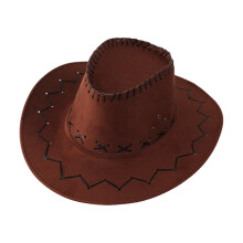 Trendy Wide Brim Sun Cap for Kids – Cowboy/Bucket Style, UV Protection, One Size, Coffee2, Compatible with Spring/Summer Outfits