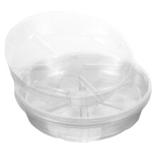 12Pièces Supports Transparants Pour Pots De Fleurs En Plastique
