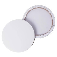 2Pièces Toile Panneaux Ronde Pour Peinture Dessin