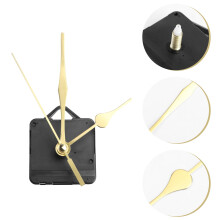 Silence Quartz-urverk Stillemekanisme Lang aksel Erstatningssett Veggklokke Deler Uten Batteri Gull, Gjengeaksel Lengde 11 mm (55/128 tommer)