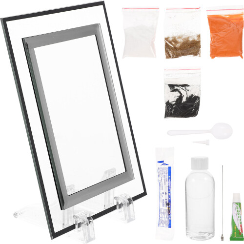 1Ensemble Tableau Sable Mobile DIY Plastique Métal