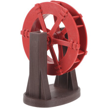 Tabletop Water Fountain with Waterwheel for Zen Garden Decor
