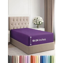 Lençol de elástico tamanho King com bolso extra profundo (45–60 cm)