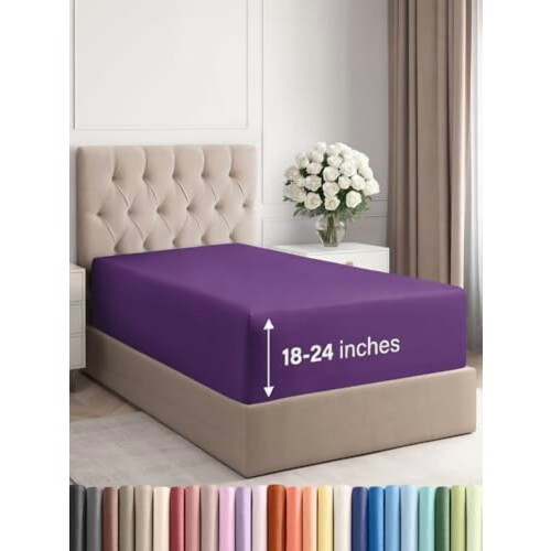 Lençol de elástico tamanho King com bolso extra profundo (45–60 cm)