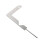 2Pièces Guide Acier Inoxydable Argent Pour Scrapbooking 1