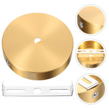 1 Set Ceiling Light Mounting Plate Copper for Living Room Lighting Diy Installation Canopy Lights Plate