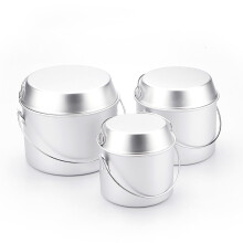 6-teiliges Camping-Topf- und Pfannenset aus Aluminium