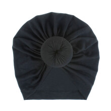 2Pièces Bonnet Coton Noir Respirant Style Et