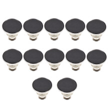 36Pièces Boutons Pantalon Métal Noir Faciles À Poser Pour Jeans