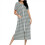 Women's plaid flannel robe with pockets S-2XL 1
