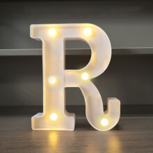 Lettres lumineuses LED alphabet - Décoration murale à piles pour chambre d'enfant, anniversaire, mariage et éclairage d'ambiance