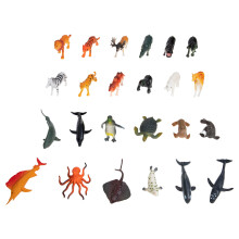 72Pièces Figurines Animaux Simulation Décor Maison Enfants